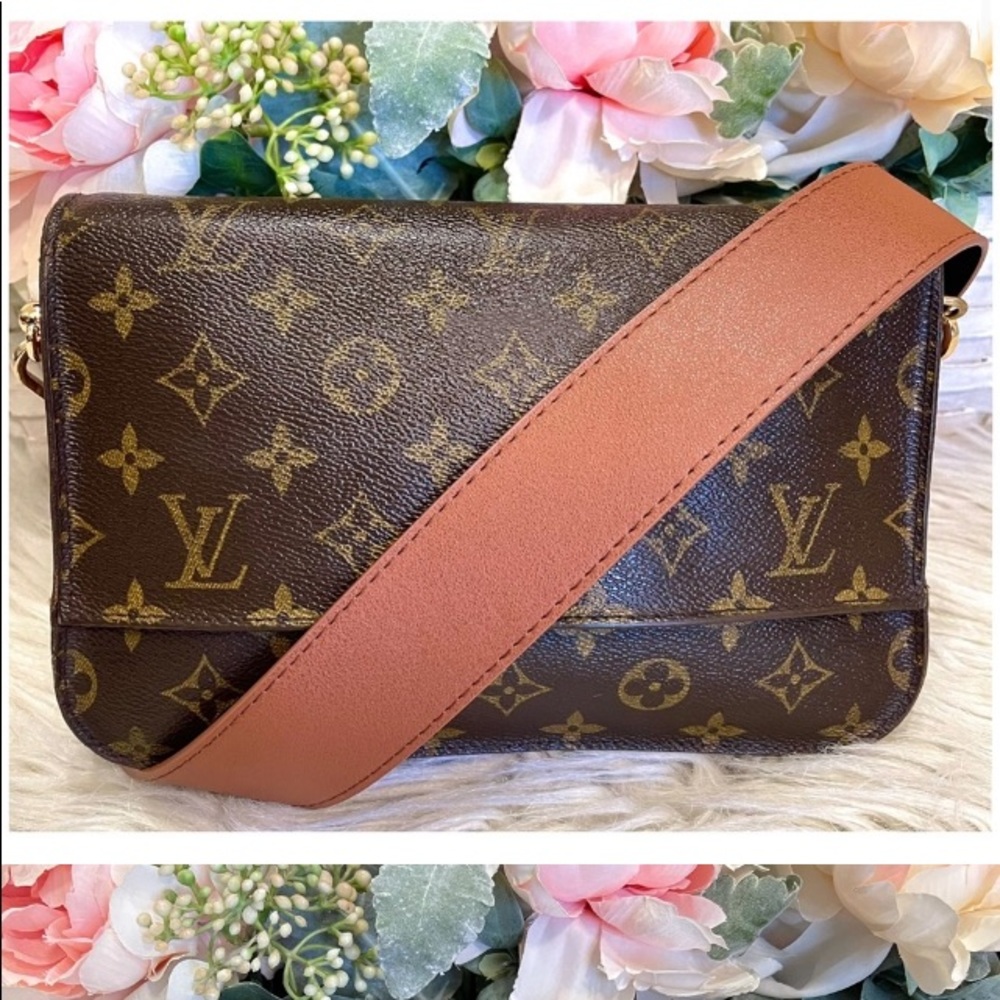 Louis vuttion clutch Orsay mammogram LV added a strap